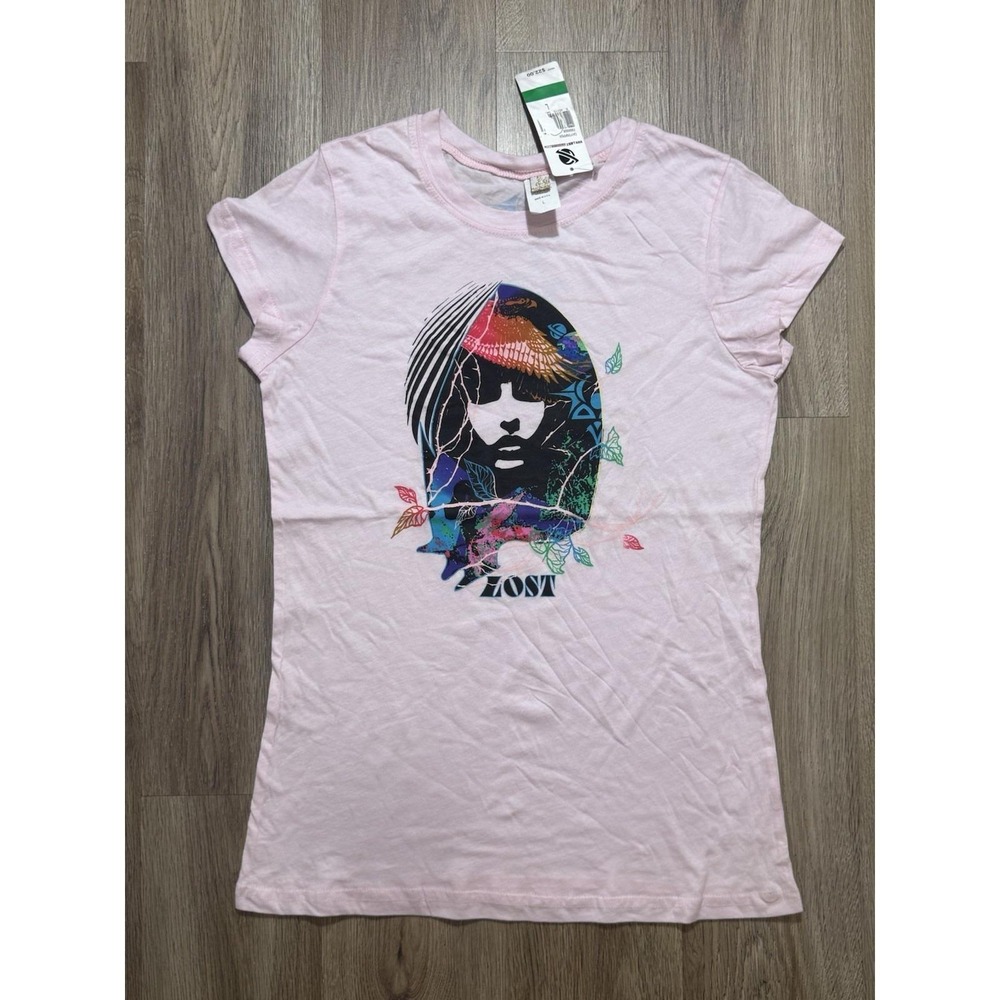 Y2K‎ Lost Enterprises Pink Women T Shirt Size L